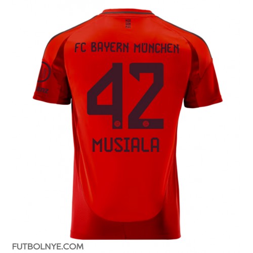 Camiseta Bayern Munich Jamal Musiala #42 Primera Equipación 2024-25 manga corta